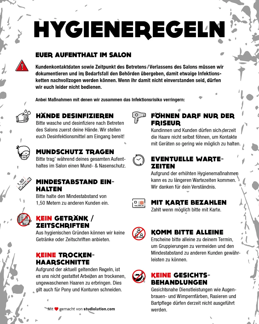 Hygieneregeln