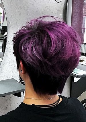  Damenfrisur Styling Color Kurzhaar Paint 